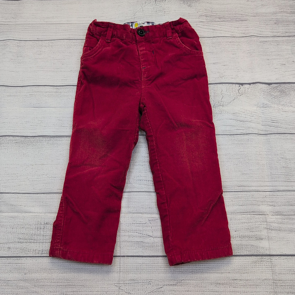 2/3 Baby Boden Red Corduroy Pants